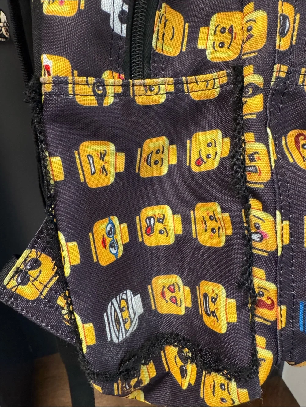 Lego minifigure Backpack and Lunchbox